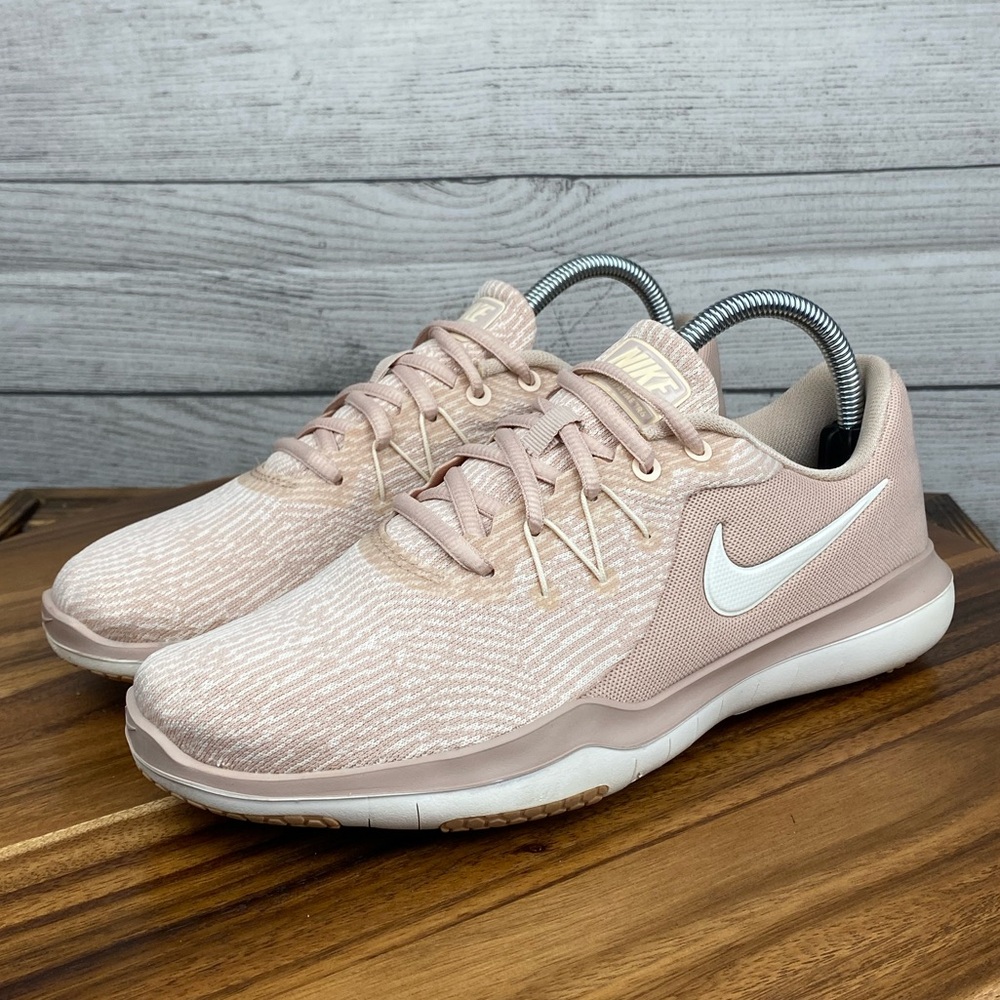 Nike Women’s Athletic Shoes in Blush Pink with White Swoosh - Picture 2 of 11